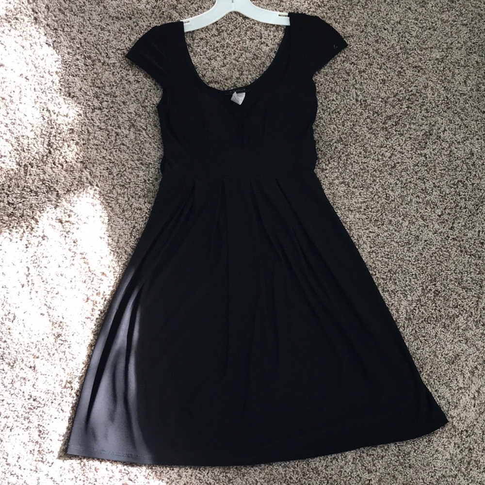 Simple Black Dress with a Tie Back